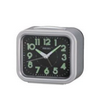 Seiko Bedside Alarm Clock w/ Silver-tone Metallic Case